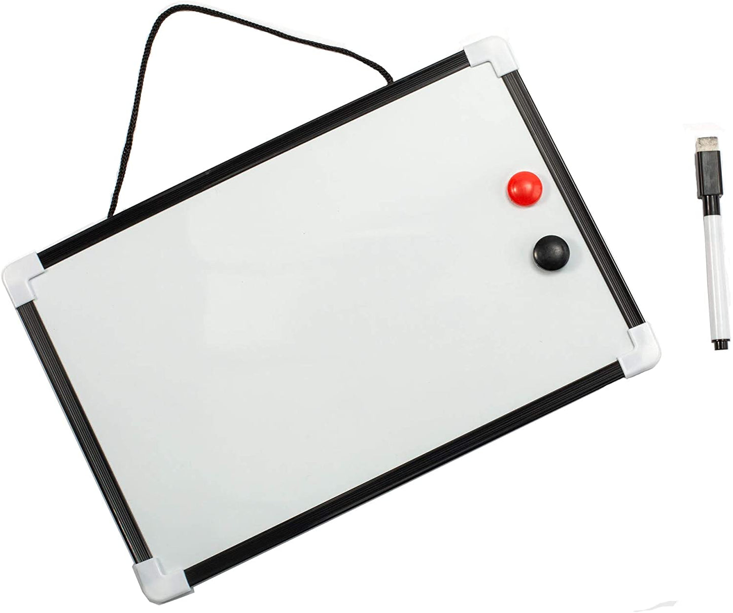 DIVCHI A4 Dry Wipe Magnetic Whiteboard Mini Office Notice Memo White Board Pen and Eraser