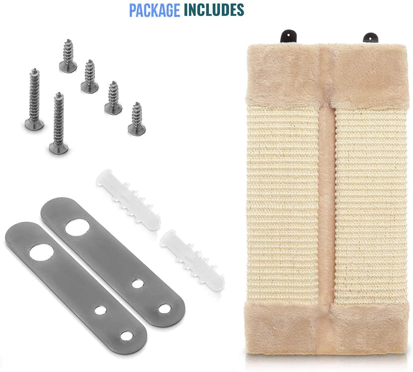 DIVCHI Cat Scratcher Cat Scratching Board Pad Hanging Scratcher Cat Wall Mounted Scratching Post/Wall Corner Foldable Pet Sisal Scratcher - DIVCHI