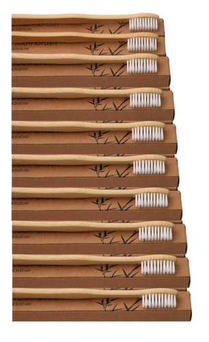 DIVCHI Bamboo Toothbrush, Wooden Toothbrushes, Biodegradable Eco Friendly Brush - DIVCHI