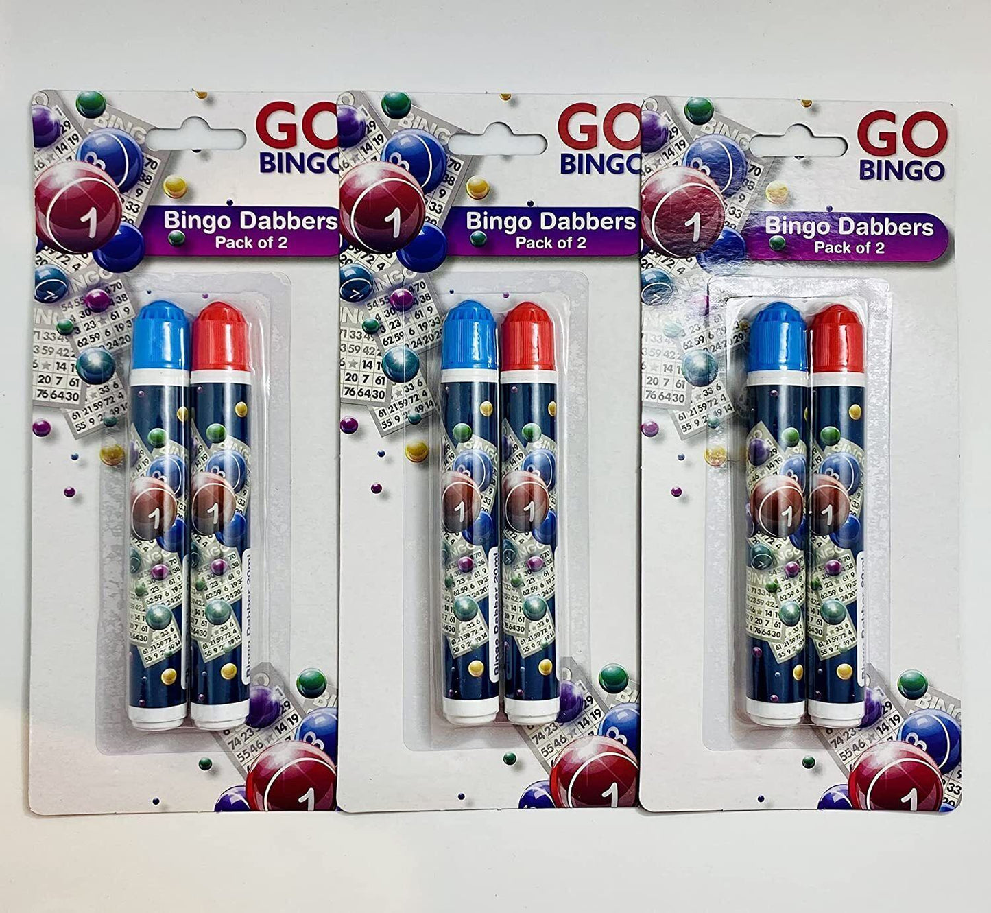 BINGO DABBERS MULTICOLOURED DABBERS DOT PENS NON GRIP PACK OF (1,2,3,4,5,6) - DIVCHI