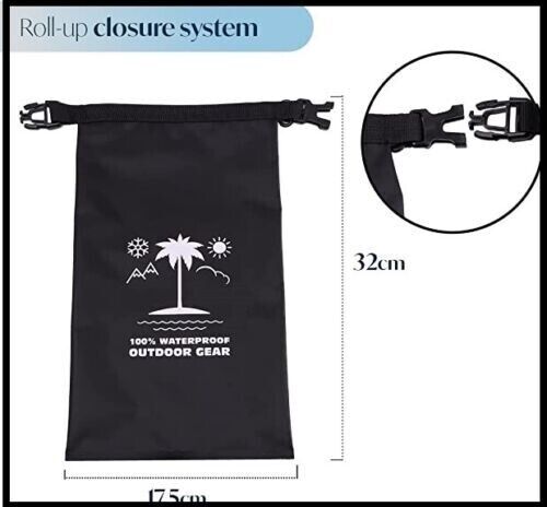 Boat Dry Bags 2 Litre Waterproof Bag For Drifting Boating ,Fishing and Rafting - DIVCHI