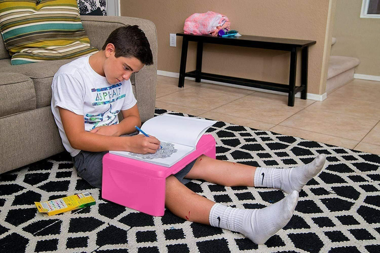 KIDS Folding Lap Desk, Bed Table, Breakfast Table, Laptop Desk - DIVCHI