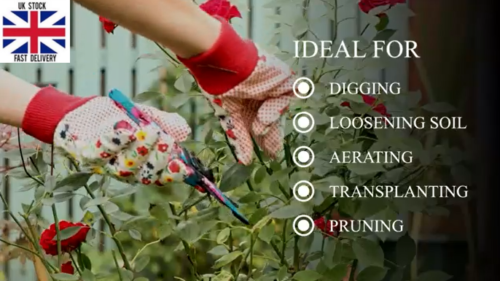 4-Piece Floral Garden Tool Set β Trowel, Cultivator, Pruning Shear & Gloves | Ergonomic Handles, Rust-Resistant Steel | Gardening Gift Set β 5 Colours - DIVCHI