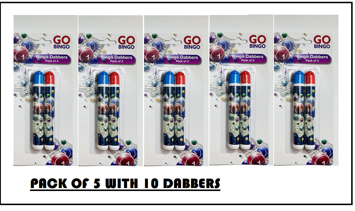 BINGO DABBERS MULTICOLOURED DABBERS DOT PENS NON GRIP PACK OF (1,2,3,4,5,6) - DIVCHI