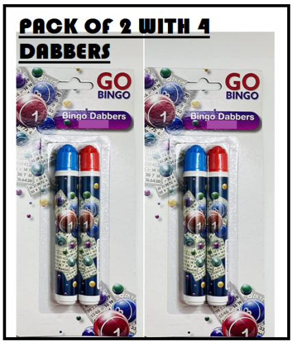 BINGO DABBERS MULTICOLOURED DABBERS DOT PENS NON GRIP PACK OF (1,2,3,4,5,6) - DIVCHI