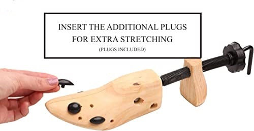 Shoe Stretcher Men And Women Shoe Widener Wooden Expander for Wide Feet (2 Pack) - DIVCHI
