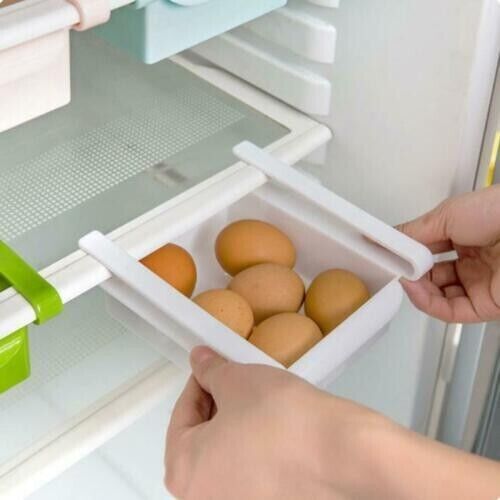 Fridge Box Can Kitchen Over shelf Storage Basket Rack Adjustable (195*160*80 mm.) (280*160*80 mm.)