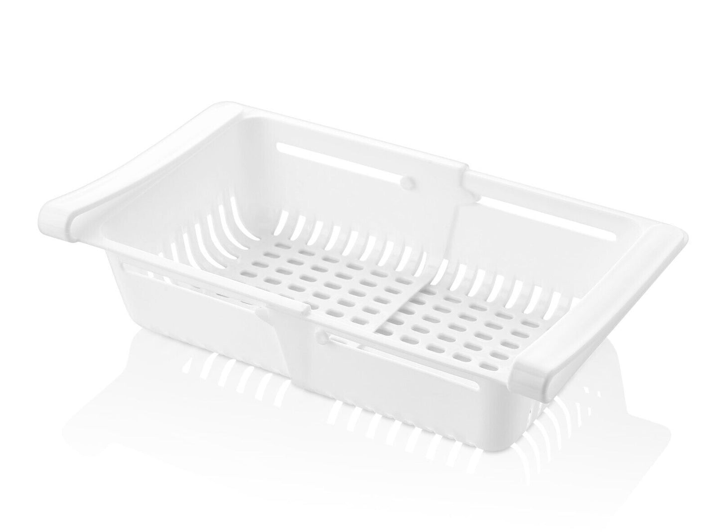 Fridge Box Can Kitchen Over shelf Storage Basket Rack Adjustable (195*160*80 mm.) (280*160*80 mm.)