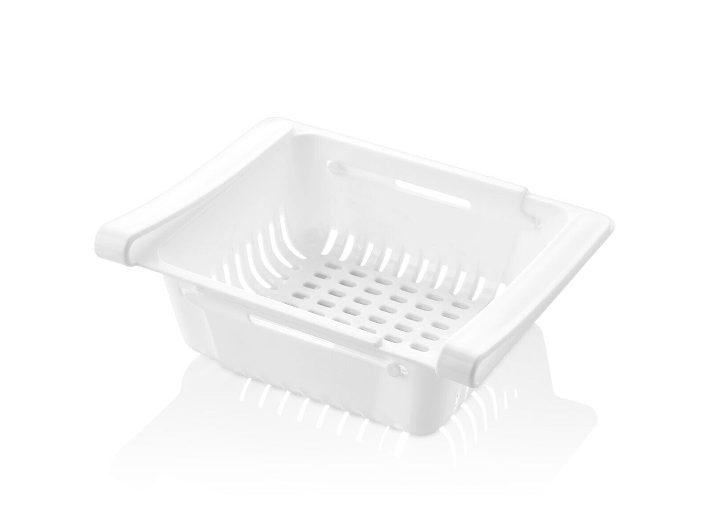 Fridge Box Can Kitchen Over shelf Storage Basket Rack Adjustable (195*160*80 mm.) (280*160*80 mm.) - DIVCHI