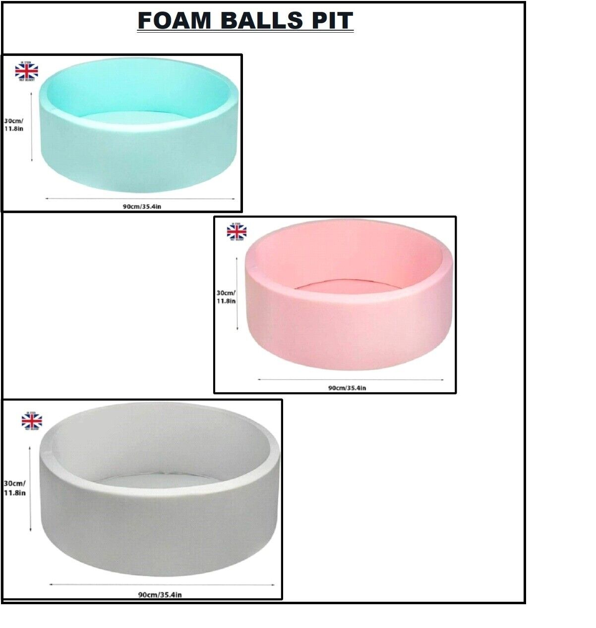 SOFT PLAY BALLS | FOAM BALLS PIT | PEN POOL BATH PLAY ROOM | BEST XMAS GIFT - DIVCHI