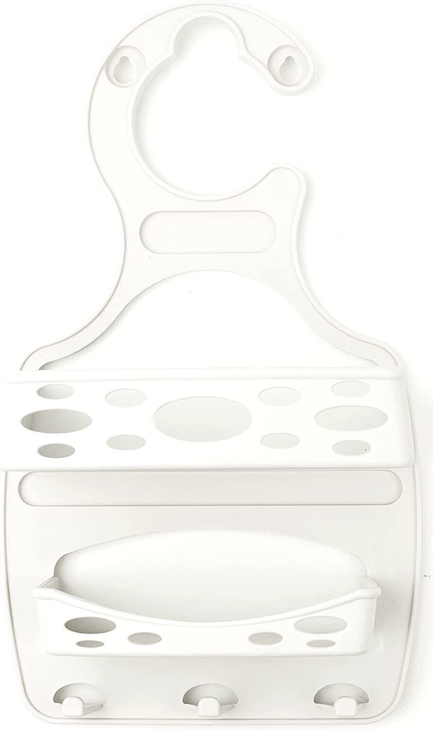 DIVCHI Bathroom Caddy Basket Plastic Hanging Shower Organizer No Drilling - DIVCHI