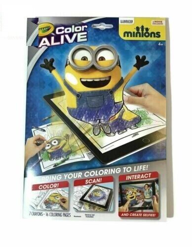Despicable Me Color Alive With 7 Crayons Magic 16 Coloring Pages Minions. - DIVCHI