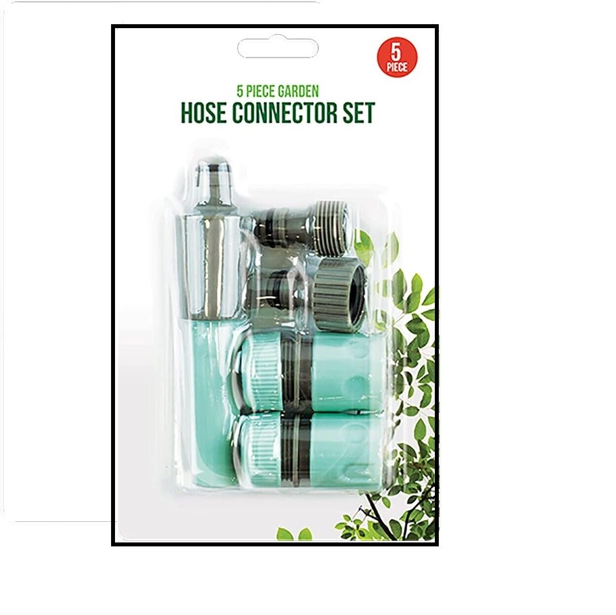 Garden 5 Piece Hose Connector Fitting Set an Assortment of Tap and Hose Adaptors - DIVCHI