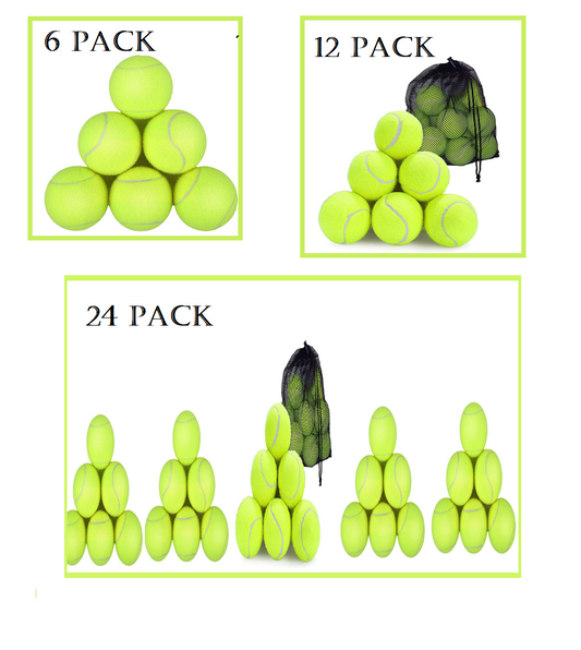 Tennis Balls Sport Play Great 4 Practice & Playing with Pets Pack of 6/12/24. - DIVCHI