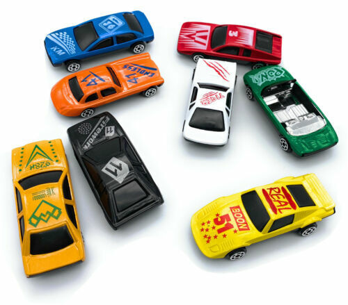 8PC STREET DIE CAST CARS CHILDREN KIDS TOY FUN RACING VEHICLE- BEST XMAS GIFT - DIVCHI