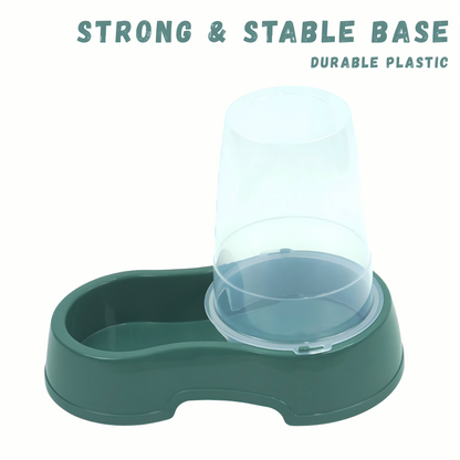 DIVCHI Pet Food & Water Dispenser – Pet Feeder, Food & Water Station for Cats & Small Dogs, Transparent Plastic, Portable – Food & Hydration Solution