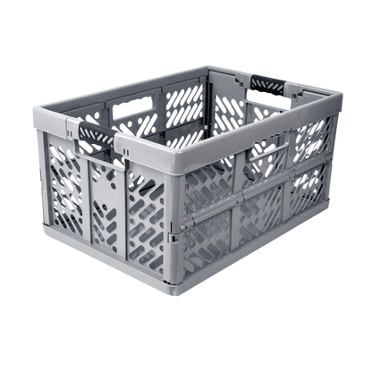 DIVCHI Foldable Storage Box | Collapsible Plastic Organizer Bin with Lid & Handles | Multipurpose Storage Basket for Kitchen, Vegetables, Clothes & Books