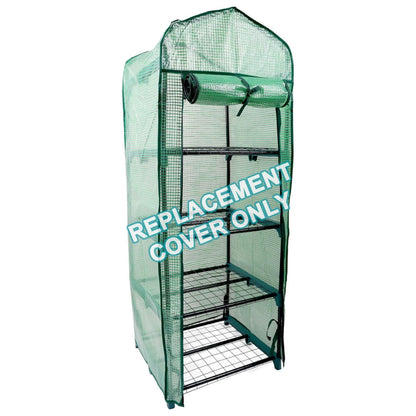 Green mesh cover for a bird cage on a white background with 'Replacement Cover Only' text.
