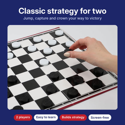 Playing DIVCHI draughts, a classic strategy game for 2 players