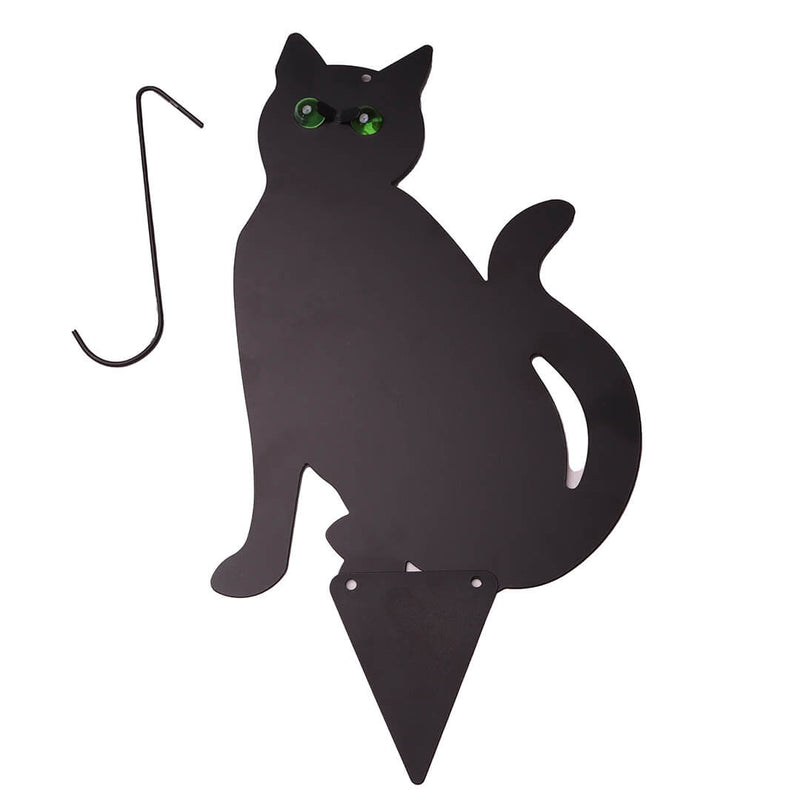 Black Cat Silhouette For Garden | Cat With Scary Eyes