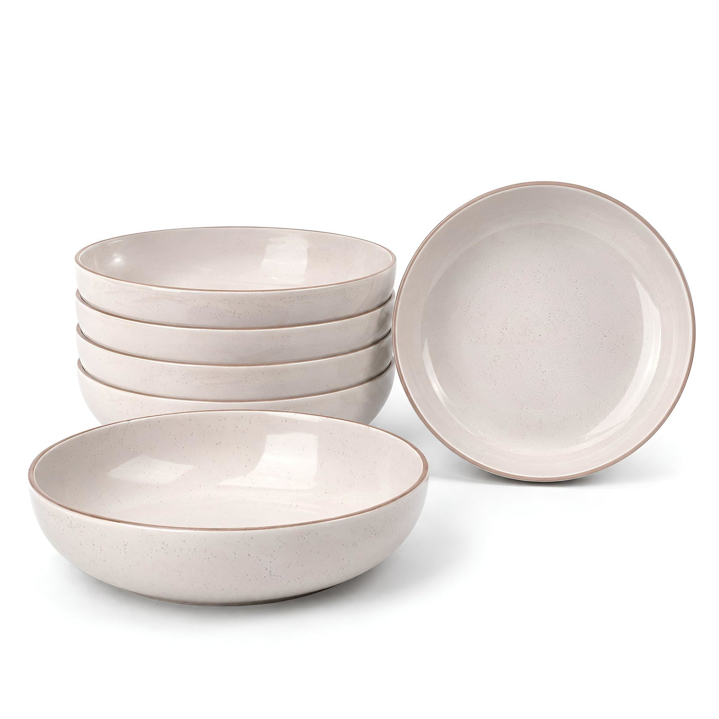 DIVCHI Bowls Set of 6, Ceramic Serving Bowl