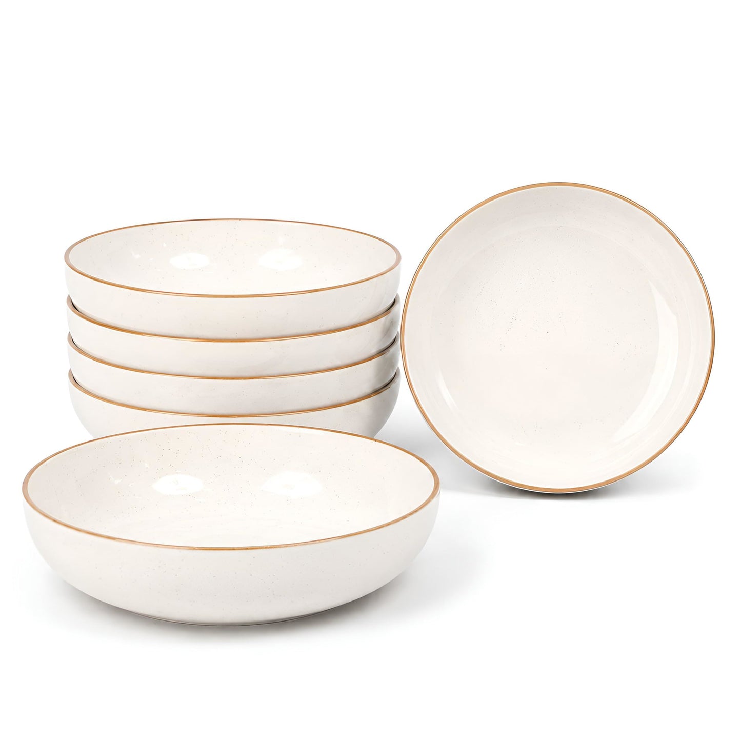 DIVCHI Bowls Set of 6, Ceramic Serving Bowl