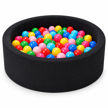 DIVCHI black round foam ball pit (balls not included)
