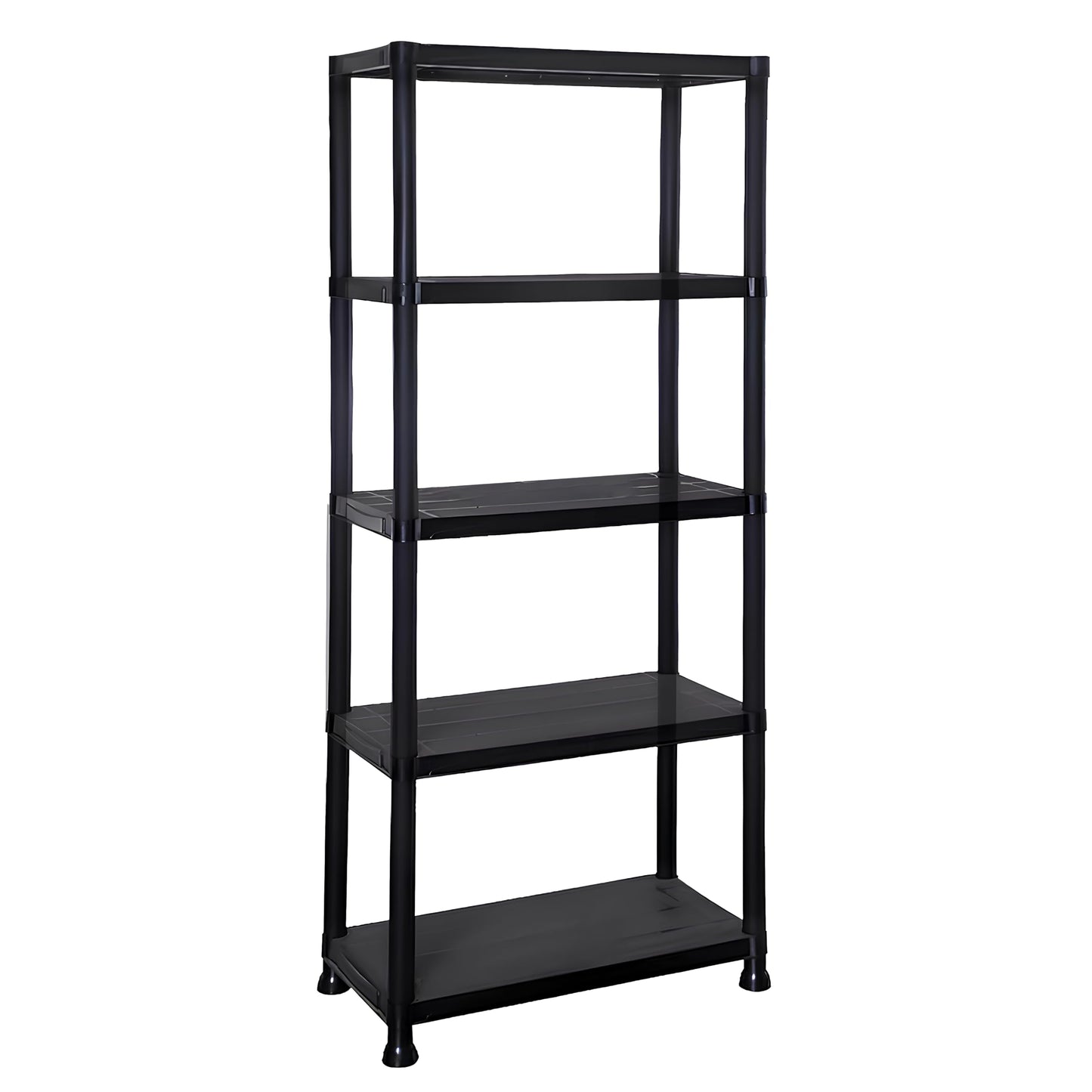 DIVCHI 3/4/5 Tier Heavy Duty Storage Shelving Unit – Black Metal Shelf Rack for Home, Garage, Office & Utility Room