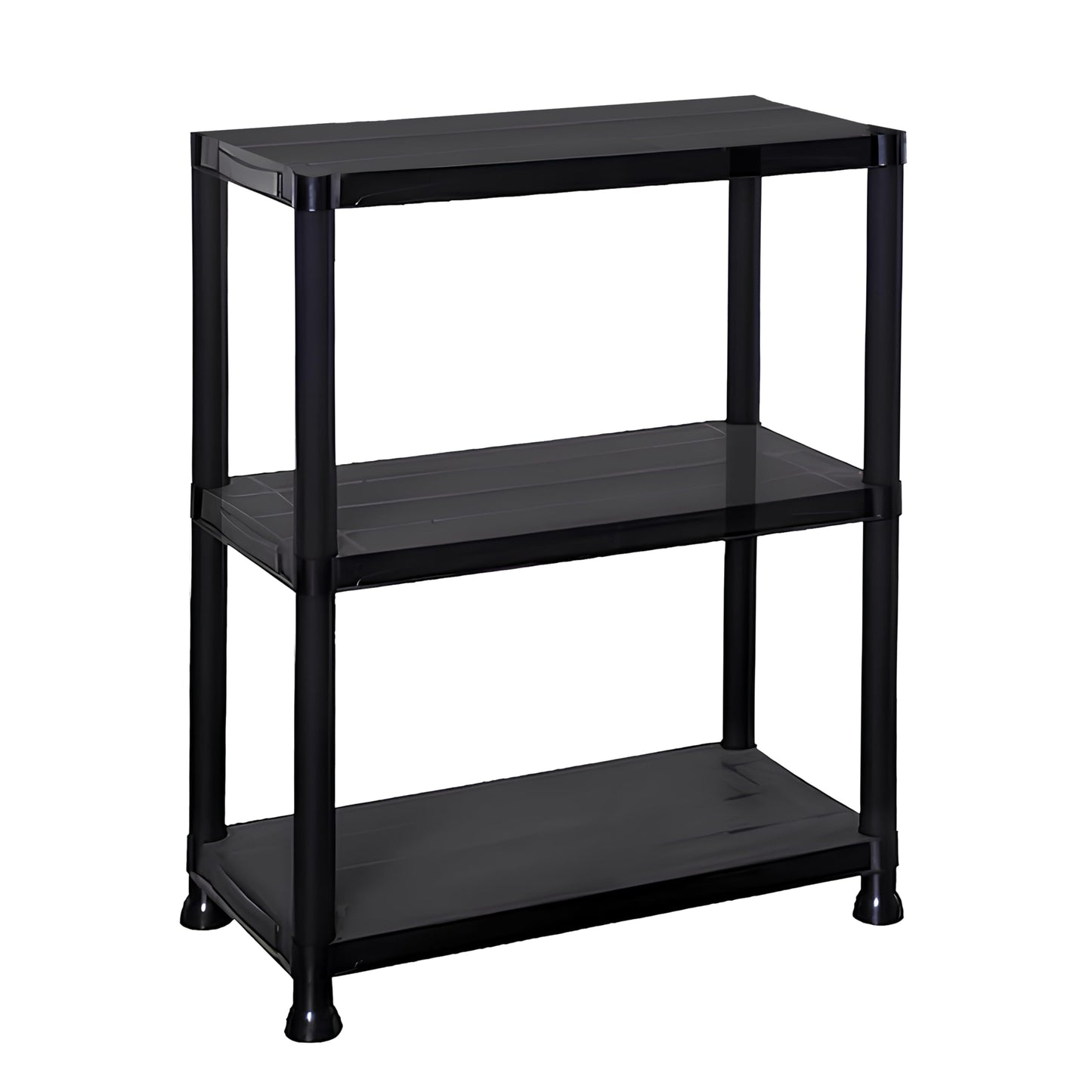 DIVCHI 3/4/5 Tier Heavy Duty Storage Shelving Unit – Black Metal Shelf Rack for Home, Garage, Office & Utility Room