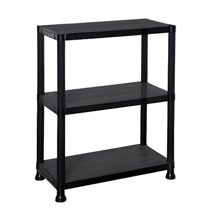 DIVCHI 3/4/5 Tier Heavy Duty Storage Shelving Unit – Black Metal Shelf Rack for Home, Garage, Office & Utility Room