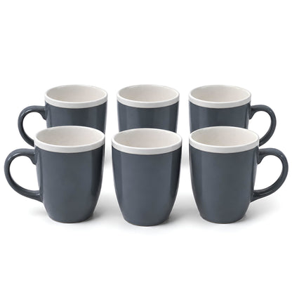 DIVCHI Coffee Mugs Set of 6 Ceramic Tea Hot Chocolate Cups