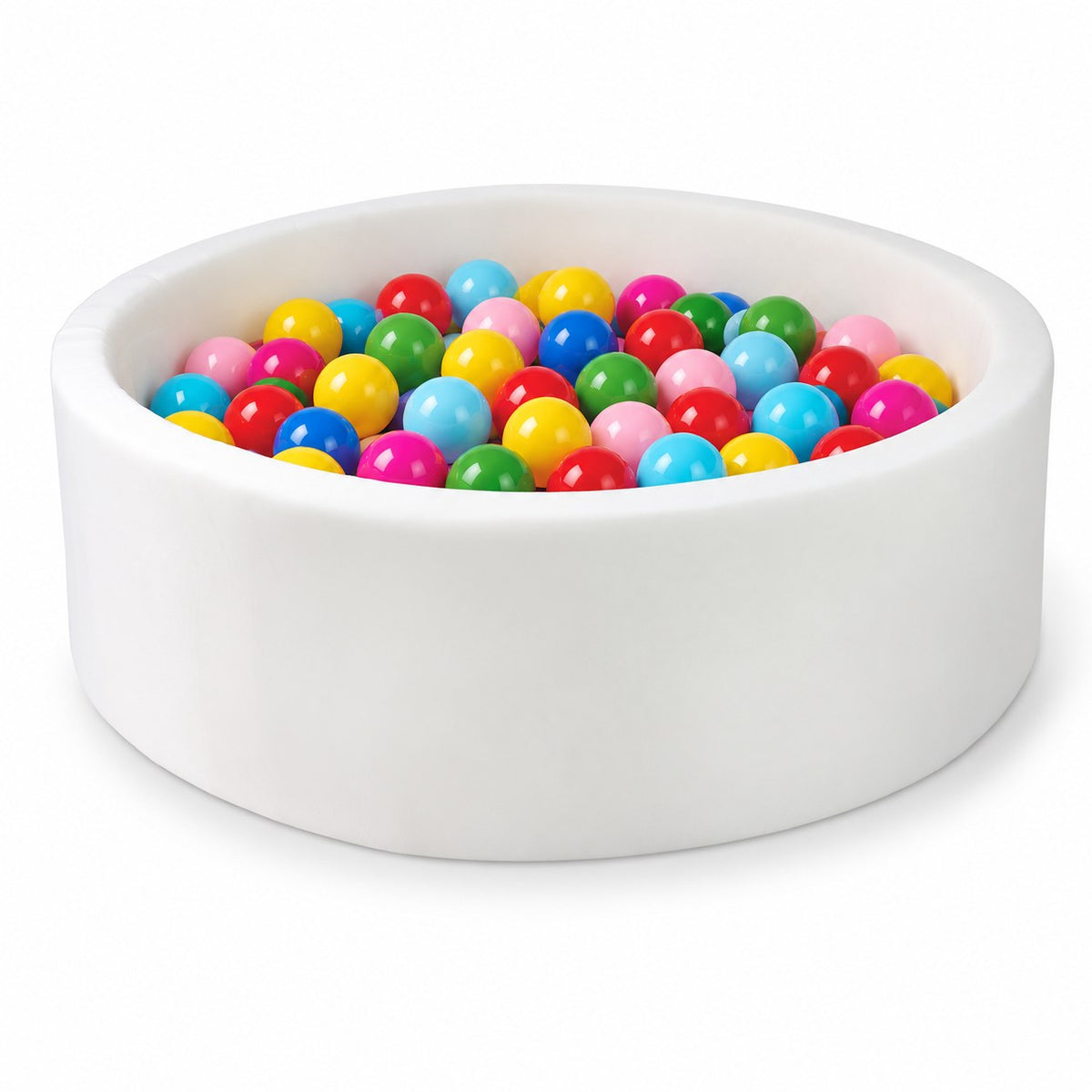 DIVCHI white round foam ball pit (balls not included)