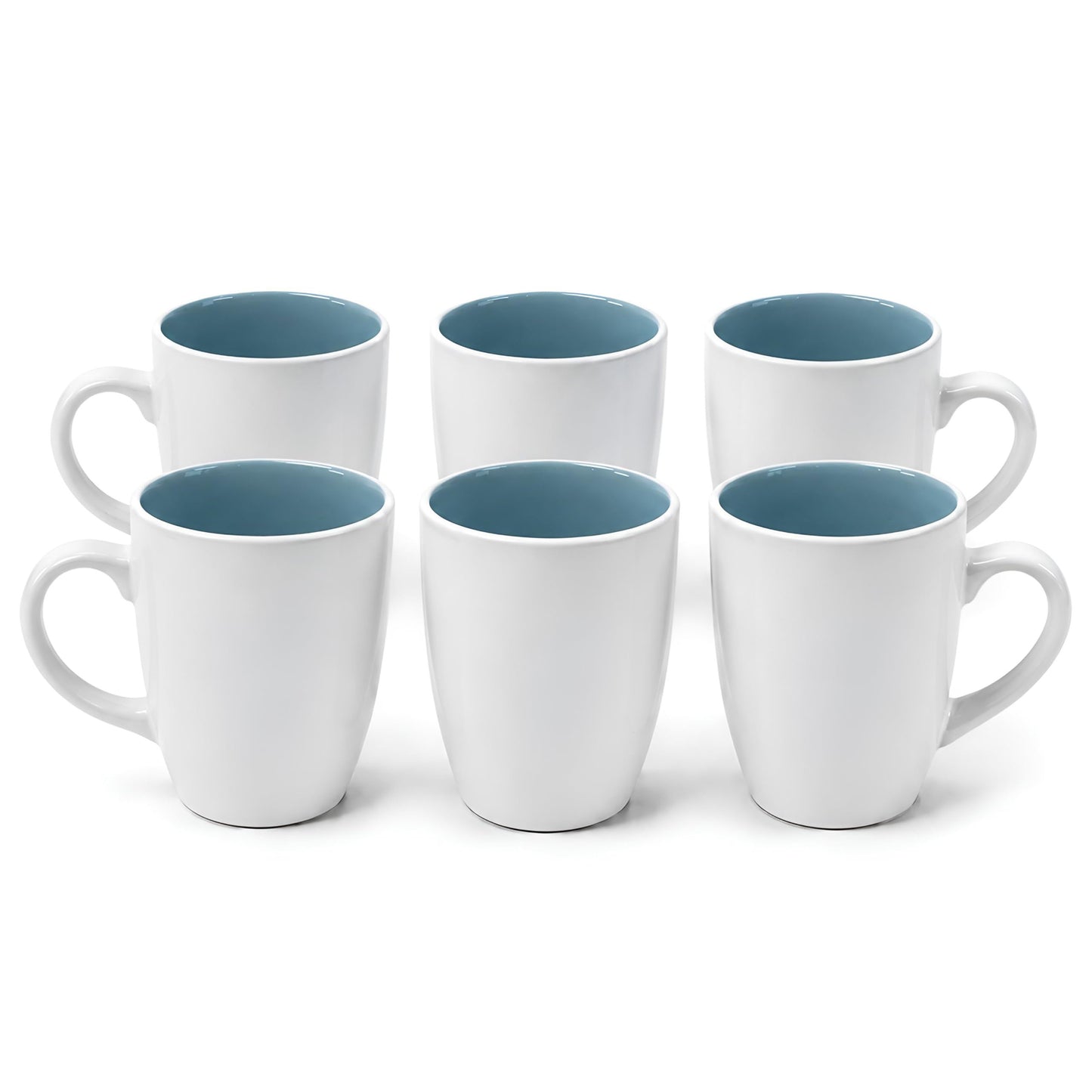 DIVCHI Coffee Mugs Set of 6 Ceramic Tea Hot Chocolate Cups