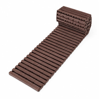 DIVCHI 1.39m Roll Out Garden Path, Durable Pathway & Grass Protection Mat | Outdoor Walkway for Lawns & Patios, Interlocking Plastic Paving Slabs