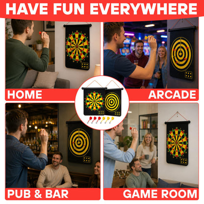 DIVCHI magnetic dart board for home, arcade, pub and game room fun