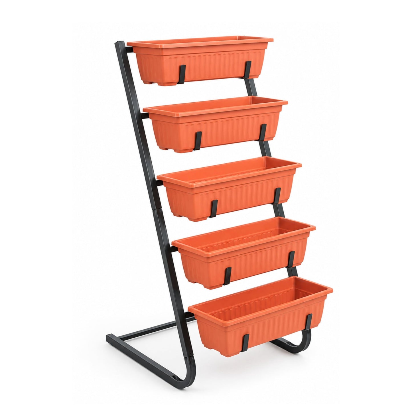 DIVCHI 5 Tier Raised Garden Bed Outdoor Plant Stand 5 Planters
