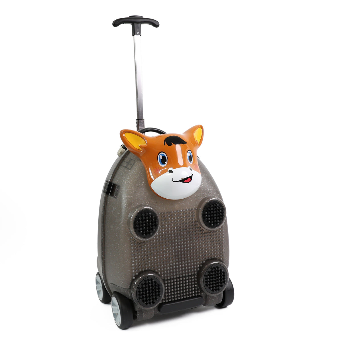 Kids Luggage Bag Holiday Travel Suitcase for Boys & Girls, Carry-On or Pull-Along School Trolley - DIVCHI