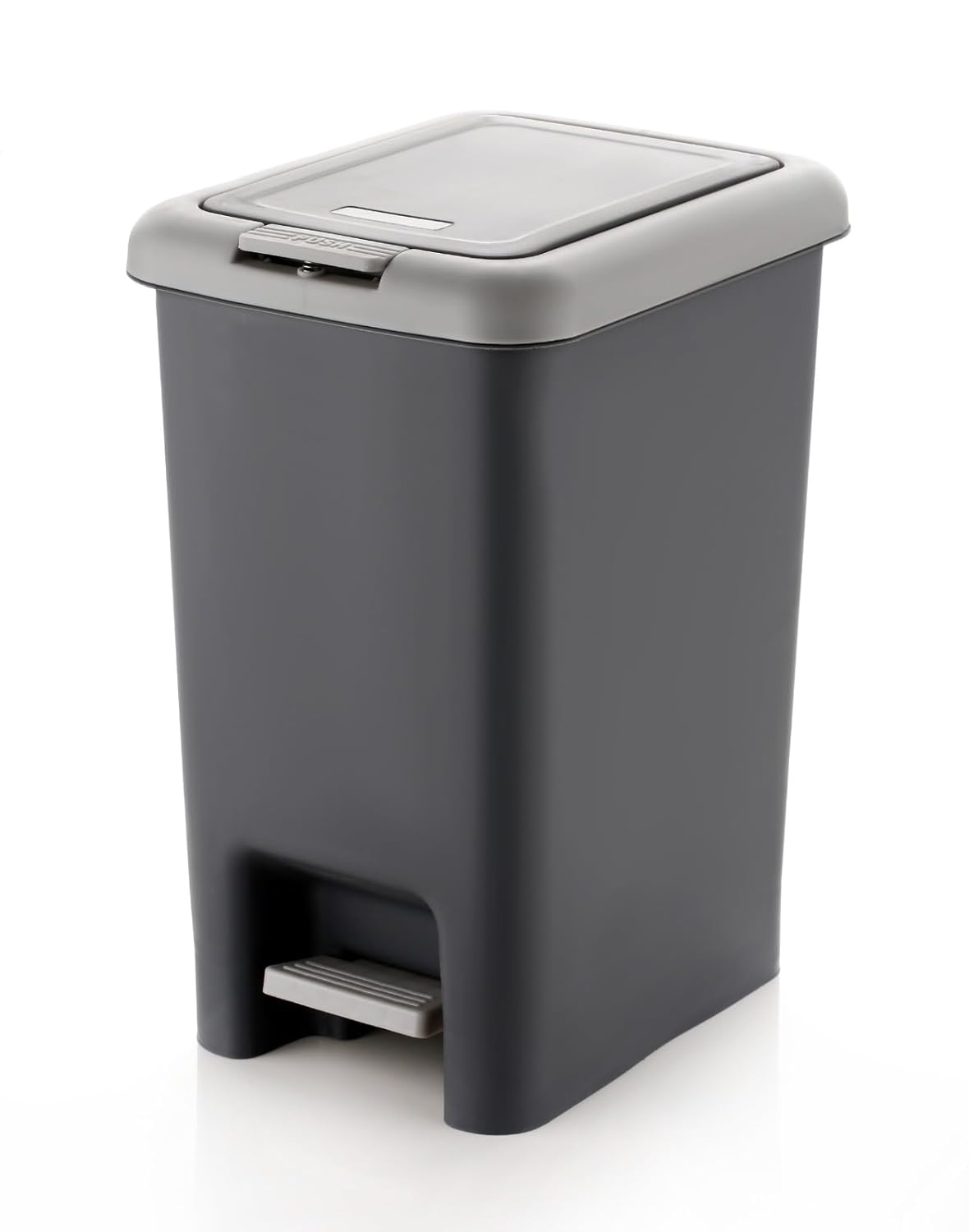Kitchen Trash Can with Pedal - Wastebasket for Home, Office, Bathroom and Bedroom - Garbage Bin with Lid and Liner - DIVCHI