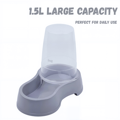 DIVCHI Pet Food & Water Dispenser – Pet Feeder, Food & Water Station for Cats & Small Dogs, Transparent Plastic, Portable – Food & Hydration Solution