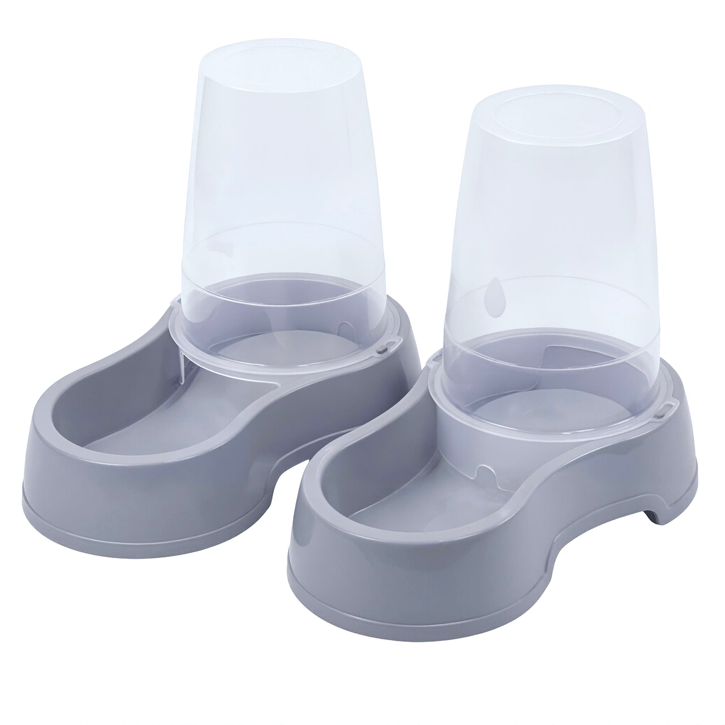 DIVCHI Pet Food & Water Dispenser – Pet Feeder, Food & Water Station for Cats & Small Dogs, Transparent Plastic, Portable – Food & Hydration Solution