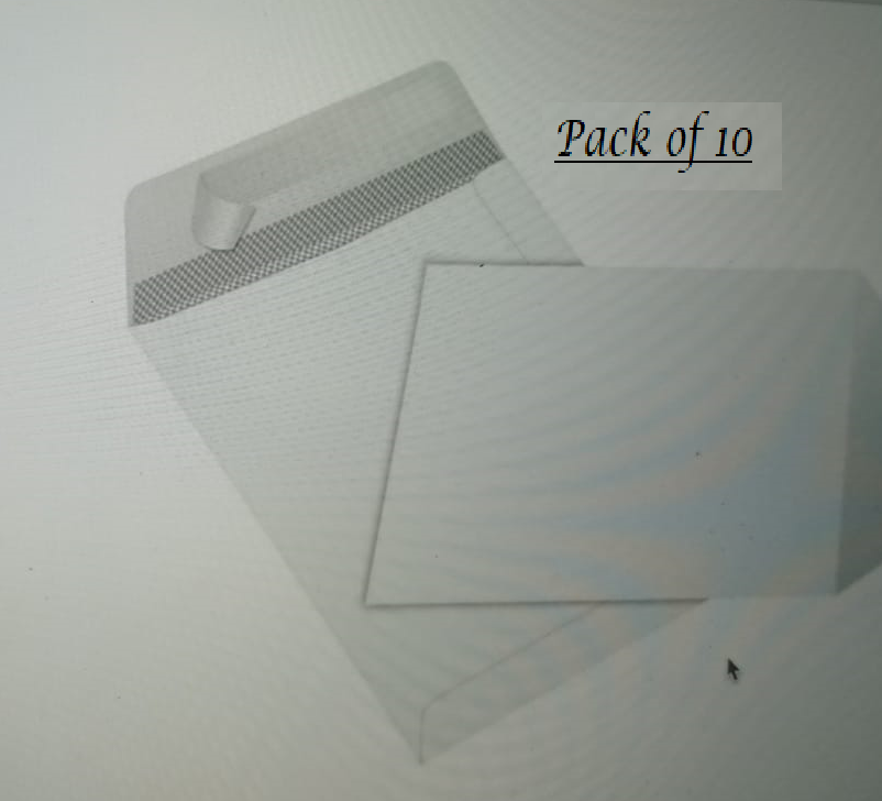 Peal & Seal White Envelopes Perfect for the office, home and Business - DIVCHI