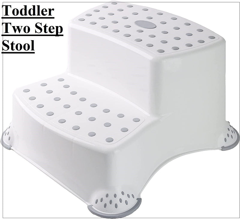 DIVCHI Toddler Two Steps Stools Anti Slip Stool Potty Training For Bathroom