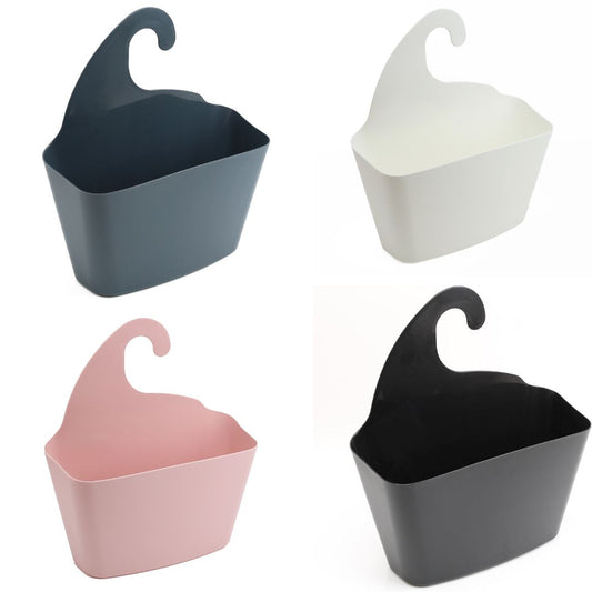 DIVCHI Bathroom Storage Caddy Basket with Self-Draining Design, Easy-to-Clean Plastic Hanging Wall Organizer for Toiletries - DIVCHI