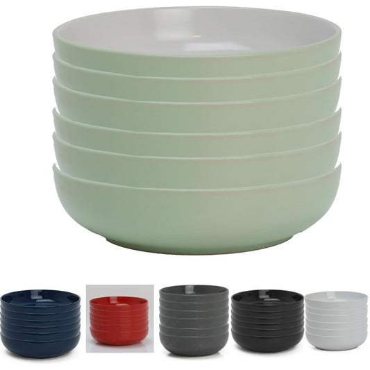 Dinner Bowl Set Lightweight & Stylish Tableware Bowls for Serving Cereal Soup Pasta Salads & Snacks -Dishwasher & Microwave Safe - DIVCHI