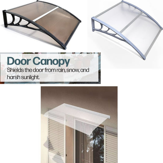 DIVCHI Door Canopy – Waterproof Outdoor Porch Awning for Front Doors, Patios & Windows - DIVCHI