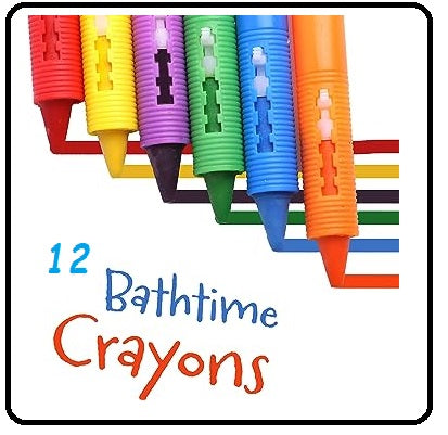 Bath Crayons For Kids Draw in the Tub with Colors, Fun & Exciting Washable Artwork during Bath time, Art Creations Play Set for Kids - DIVCHI