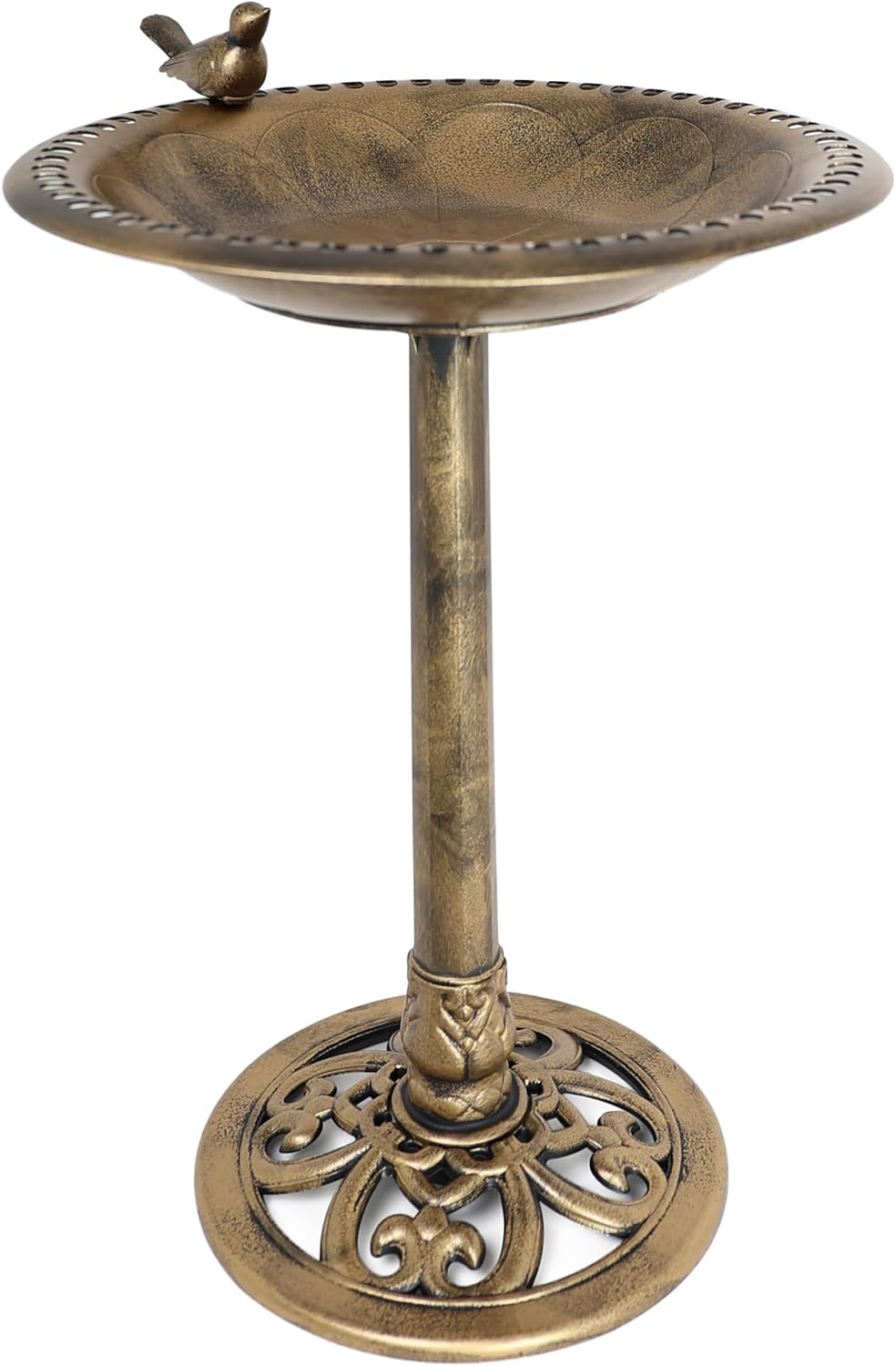 Bird Bath for Garden – DIVCHI Freestanding Outdoor Pedestal Bowl with 5 Design Variants - DIVCHI