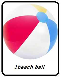 SIZE 20 / 50cm | INFLATABLE BEACH BALL | GLOSSY PANEL BALL. - DIVCHI