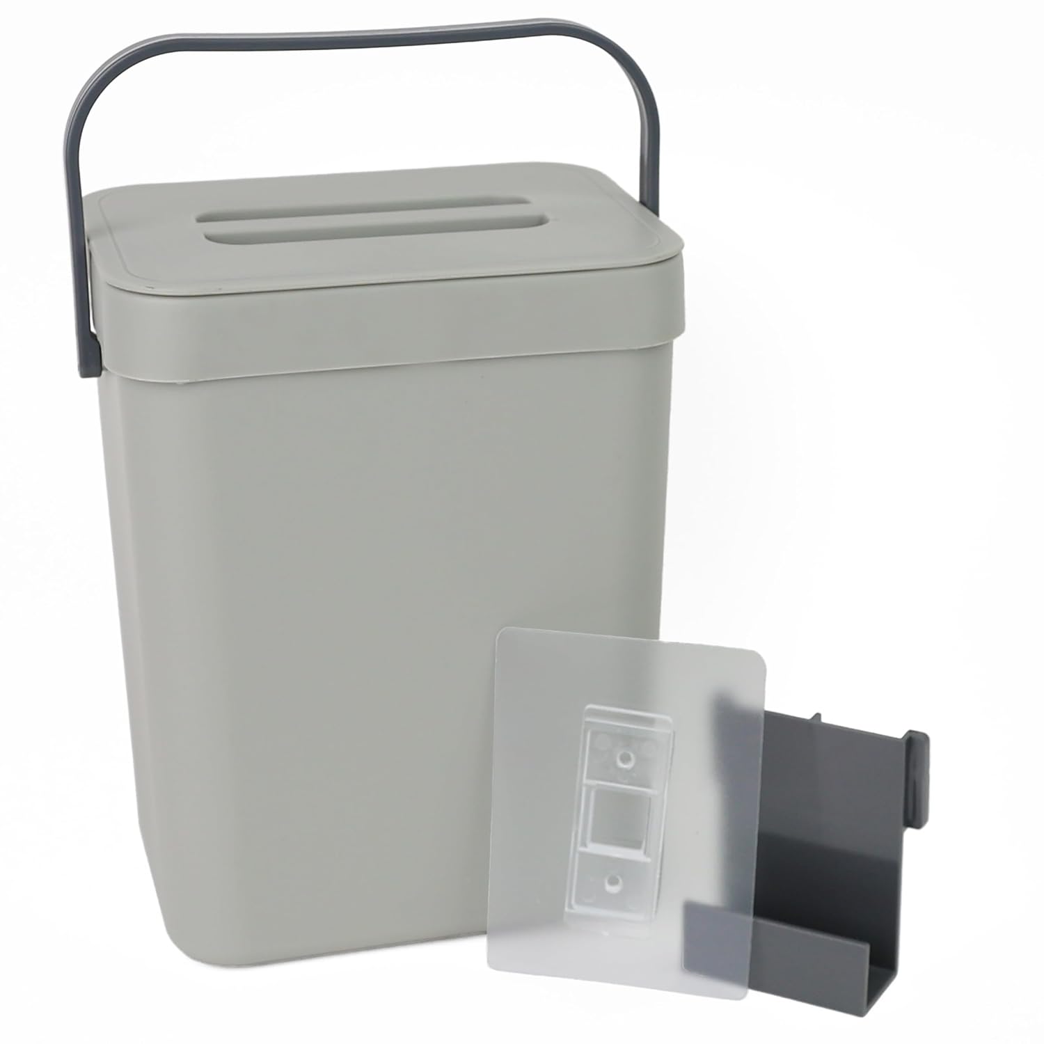 DIVCHI Kitchen Bin Hanging Trash Can With Lid Under Sink Bin For Kitchen| Waste Basket | Rubbish Bin | Mountable Dustbin | Bathroom Bins - DIVCHI