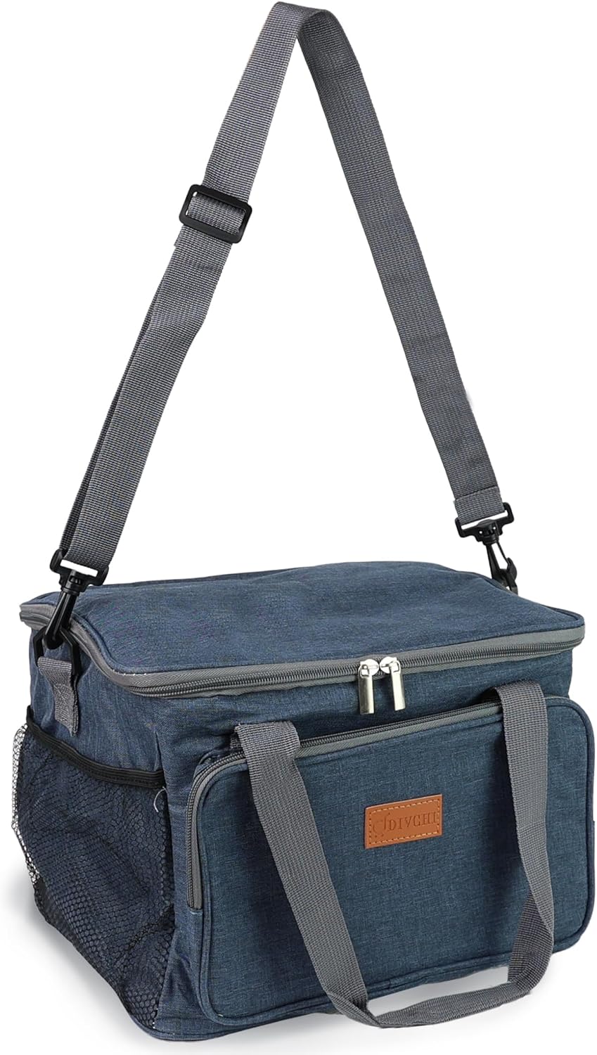 DIVCHI Lunch Bag Insulated Cooler Bag Adults Large Lunch Tote Handbag for Work, Office, Picnic, Travel | Lunchbox | Cooler Bag | Insulated Bags - DIVCHI